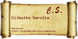 Czibulka Sarolta névjegykártya